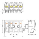 Wago 294-8024 Leuchtenanschlussklemme Weiß