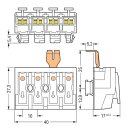 Wago 294-8224 Leuchtenanschlussklemme Weiß