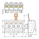 Wago 294-8424 Leuchtenanschlussklemme Weiß