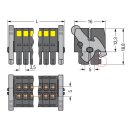 Wago 713-1108/037-9037/033-000 1-LeiterFederleiste2reihig...