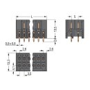 Wago 713-1410/105-000 THR-Stiftleiste 2-reihig