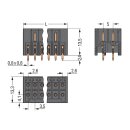 Wago 713-1415/105-000 THR-Stiftleiste 2-reihig