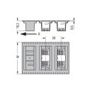 Wago 713-1415/116-000/997-409 THR-Stiftleiste 2-reihig