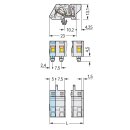 Wago 721-332/008-000 1-Leiter Federleiste