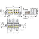 Wago 721-611/019-000 1-Leiter-Stiftleiste
