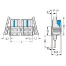 Wago 722-139/005-000/039-000 Federleiste für Reihenklemme Grau