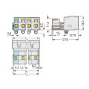 Wago 723-603/018-042 1-Leiter-Stiftleiste