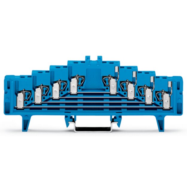 Wago 727-234/022-000 4-Etagen-Rangierklemme Blau