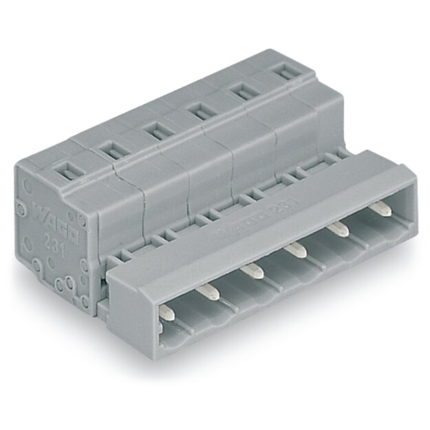 Wago 731-609 1-Leiter-Stiftleiste Grau