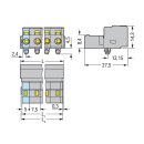 Wago 731-610/018-000 1-Leiter-Stiftleiste