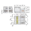 Wago 733-210 1-Leiter-Stiftleiste
