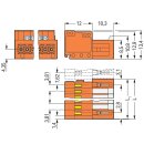Wago 734-336 1-Leiter-Stiftleiste