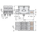 Wago 734-362/008-000 2-Leiter-Kombistecker Grau