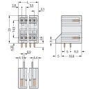 Wago 734-412/001-000 THT-DoppelstockStiftleiste
