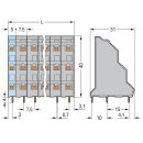Wago 737-506 Dreistock-Leiterplattenklemme