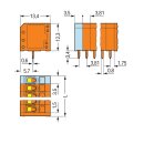 Wago 739-336 Leiterplattenklemme
