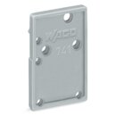 Wago 741-100 Abschlussplatte anrastbar Grau