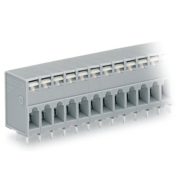 Wago 741-116 Leiterplattenklemme Grau
