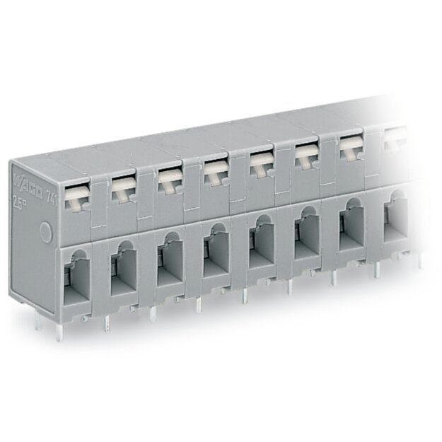 Wago 741-310 Leiterplattenklemme Grau