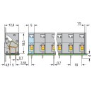Wago 741-507 Leiterplattenklemme Grau