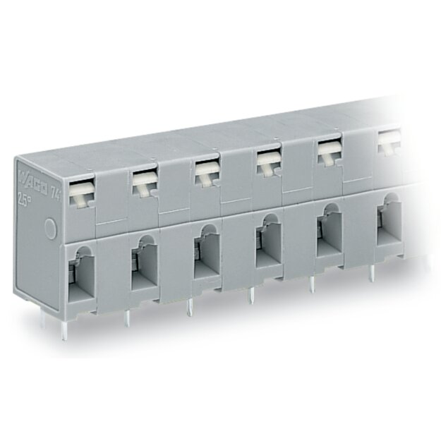 Wago 741-508 Leiterplattenklemme Grau