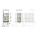 Wago 741-902 Anreihbare Leiterplattenklemme Grau