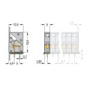 Wago 741-904 Anreihbare Leiterplattenklemme Grau