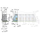 Wago 741-905 Anreihbare Leiterplattenklemme Grau