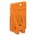 Wago 741-916 Abschlussplatte anrastbar Orange