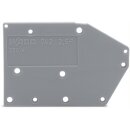 Wago 742-100 Abschlussplatte anrastbar Grau