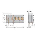 Wago 742-163 3LeiterLeiterplattenklemme Grau