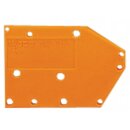 Wago 742-600 Abschlussplatte anrastbar Orange