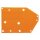 Wago 742-600 Abschlussplatte anrastbar Orange