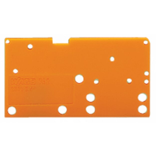 Wago 742-650 Abschlussplatte anrastbar Orange