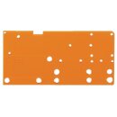 Wago 742-651 Abschlussplatte anrastbar Orange
