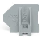 Wago 745-145 Endplatte mit Flansch gr Grau