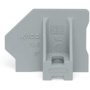 Wago 745-345 Endplatte mit Flansch gr Grau