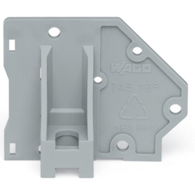 Wago 745-540 Abschlussplatte grau Grau