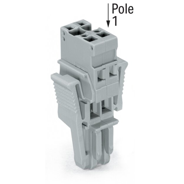 Wago 769-102/021-000 1-Leiter-Federleiste Grau