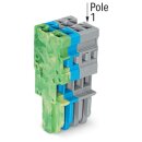 Wago 769-104/000-039 1-Leiter-Federleiste Mehrfarbig