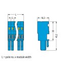 Wago 769-106/000-006 1-Leiter-Federleiste Blau