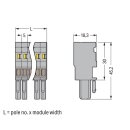 Wago 769-107/000-036 1-Leiter-Federleiste Mehrfarbig