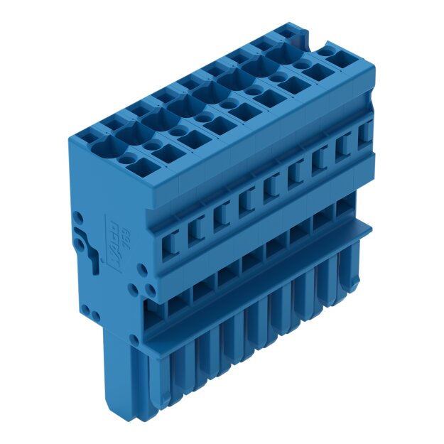 Wago 769-109/000-006 1-Leiter-Federleiste Blau
