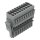 Wago 769-109/021-000 1-Leiter-Federleiste Grau