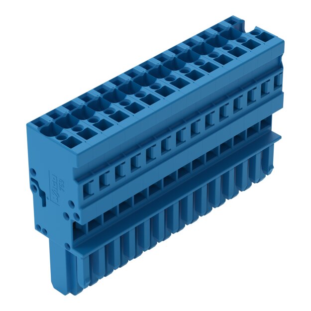 Wago 769-114/000-006 1-Leiter-Federleiste Blau