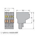 Wago 769-129 2-Leiter-Federleiste Grau