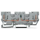 Wago 769-208/281-411 2-Pin-Bauelement-Basisklemme Grau