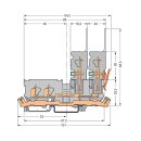 Wago 769-211 2-Leiter/2-Pin-Basisklemme Grau