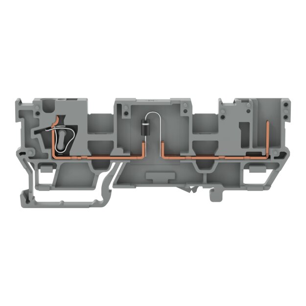 Wago 769-218/281-410 1-Leiter/1Pin Bauelementklemme Grau
