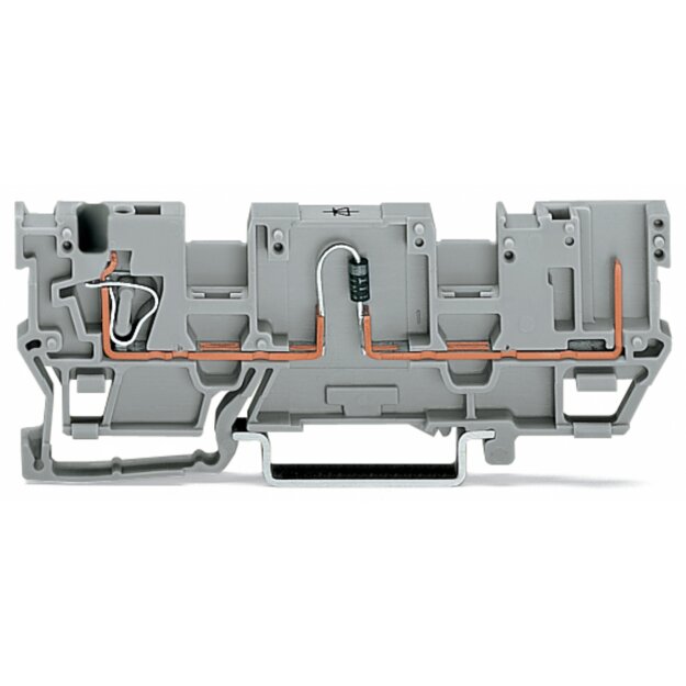 Wago 769-218/281-411 1-Leiter/1Pin Bauelementklemme Grau